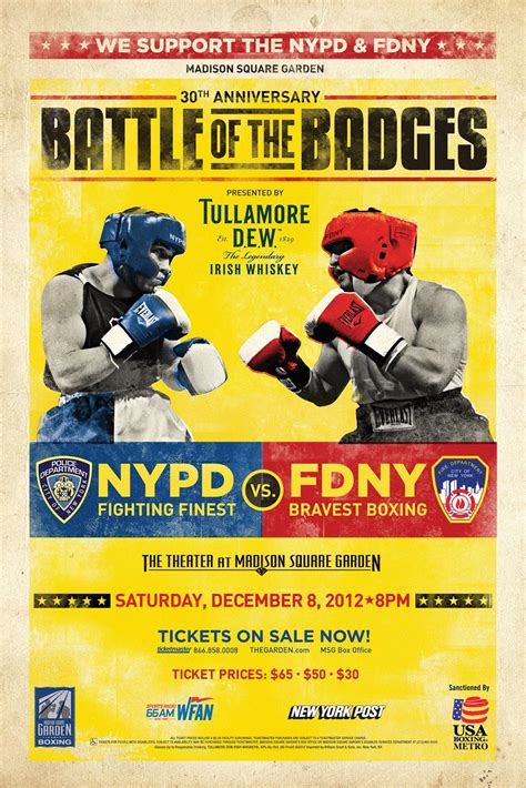 battle of the badges 2024 msg|FDNY Bravest to fight in first.